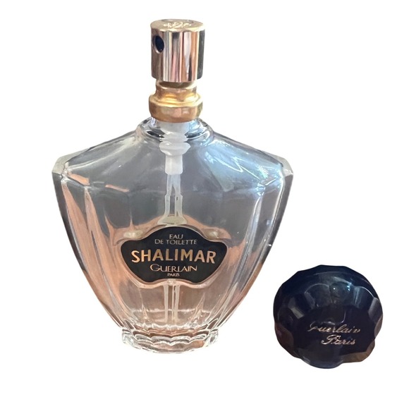 Guerlain Paris Shalimar Empty Perfume Vintage Bottle Eau De Toilette - Picture 3 of 7